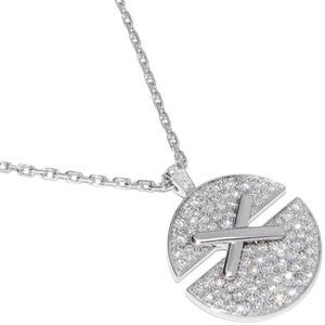 Chaumet K18WG Diamond Pendant Necklace